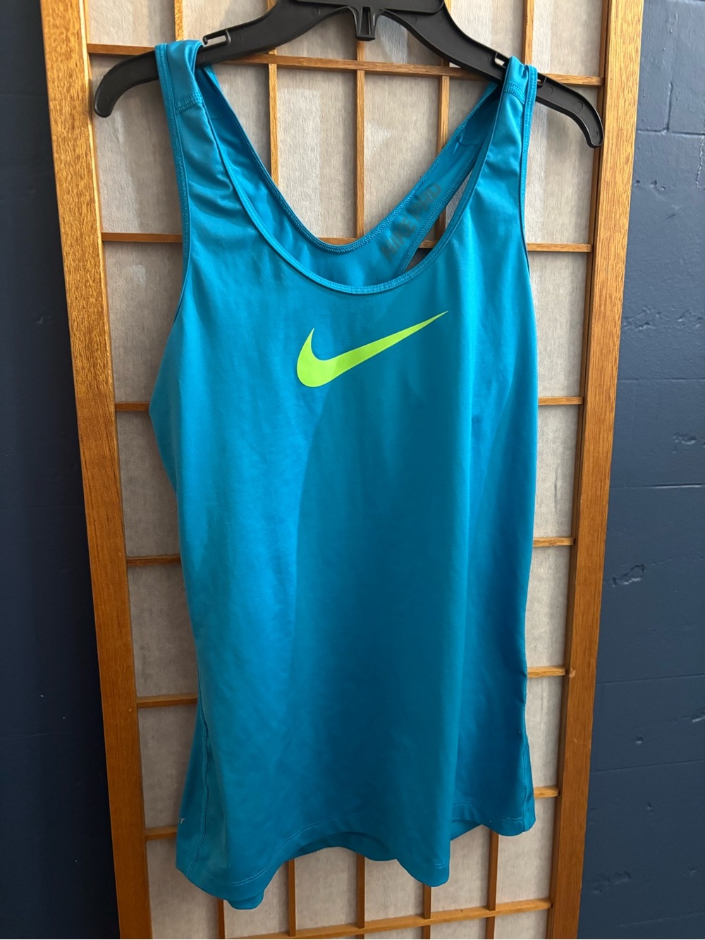 Camisole Nike Pro Turquoise & Vert Flash Femme (M) / Nike Tank